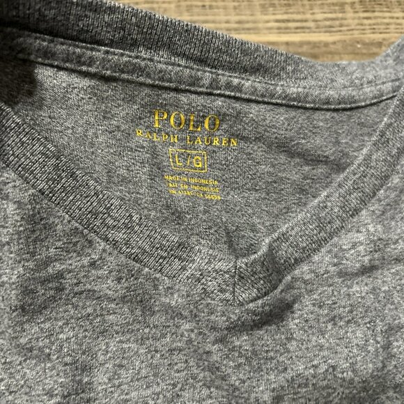 Polo Ralph Lauren T Shirt Heather Grey Men’s Large Soft Tee - Picture 3 of 3